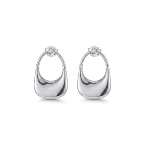 Arete Cartera Liso Rodiado