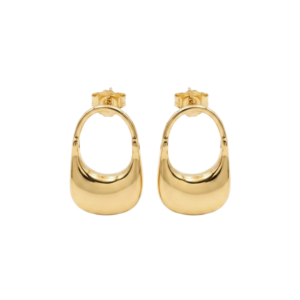Arete Cartera Liso Dorado