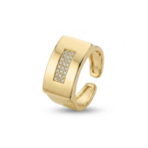 Anillo Rectángulo Circonita Blanca