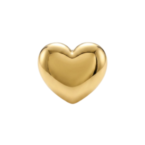 Anillo Corazón Liso Dorado