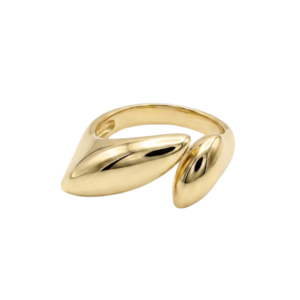 Anillo Oliva Liso Dorado
