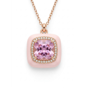 Collar Esmaltado Rosa