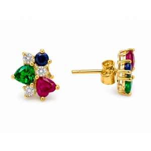 Pendientes 3 Corazones