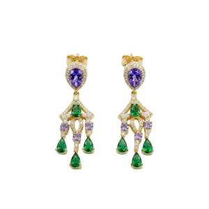 Arete Abanico con Gota
