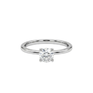 Anillo de Plata Blanco 4mm