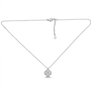 Collar de Plata Blanco 40+5.5cm
