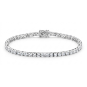 Pulsera Tenis de Plata 17cm