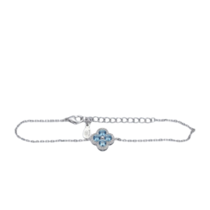 Pulsera de Plata Blanco 16+4cm
