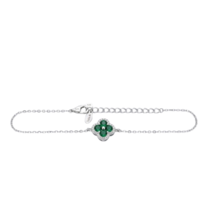 Pulsera de Plata Blanco 16+4cm