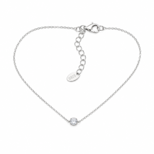 Pulsera de Plata Blanco 3mm