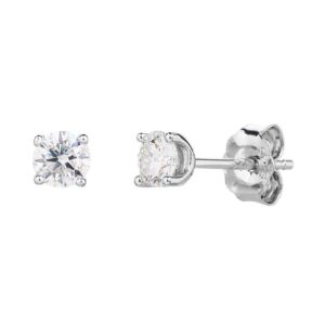 Aretes de Plata Blanco