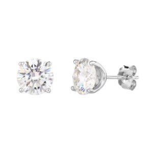 Aretes de Plata Blanco