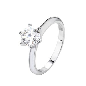 Anillo de Plata Blanco 6.5mm