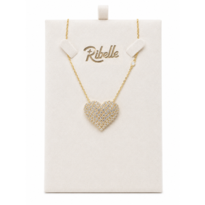 Collar Corazón Conector Circonita
