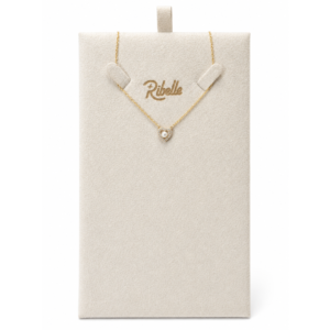Collar Corazón Circonita Dorado